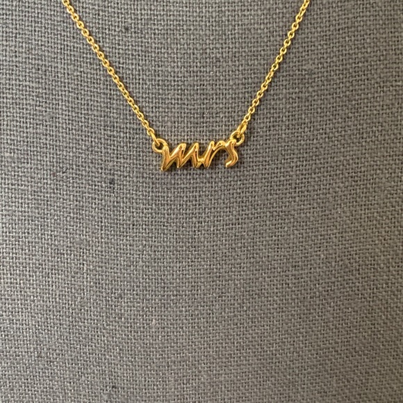 Kate Spade “mrs” necklace